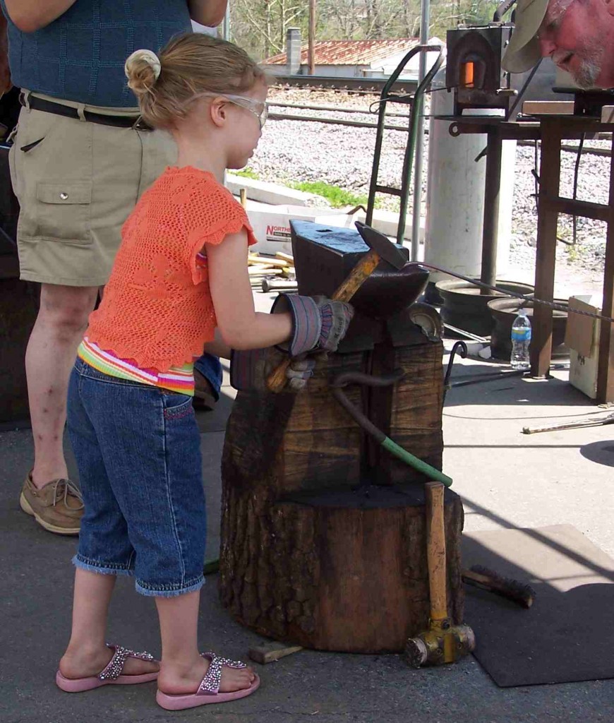 Kid friendly blacksmithing